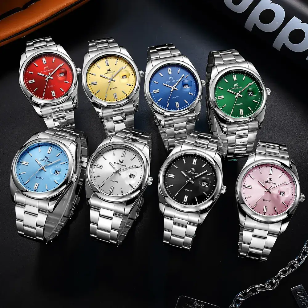 Iik Steel Band Quartz Watch for Men - Image 21
