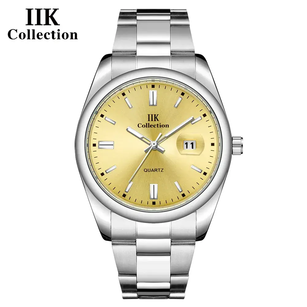 Iik Steel Band Quartz Watch for Men - Image 2