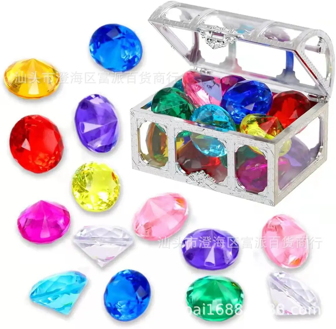 12PCs gold/silver treasure box set (3cm)