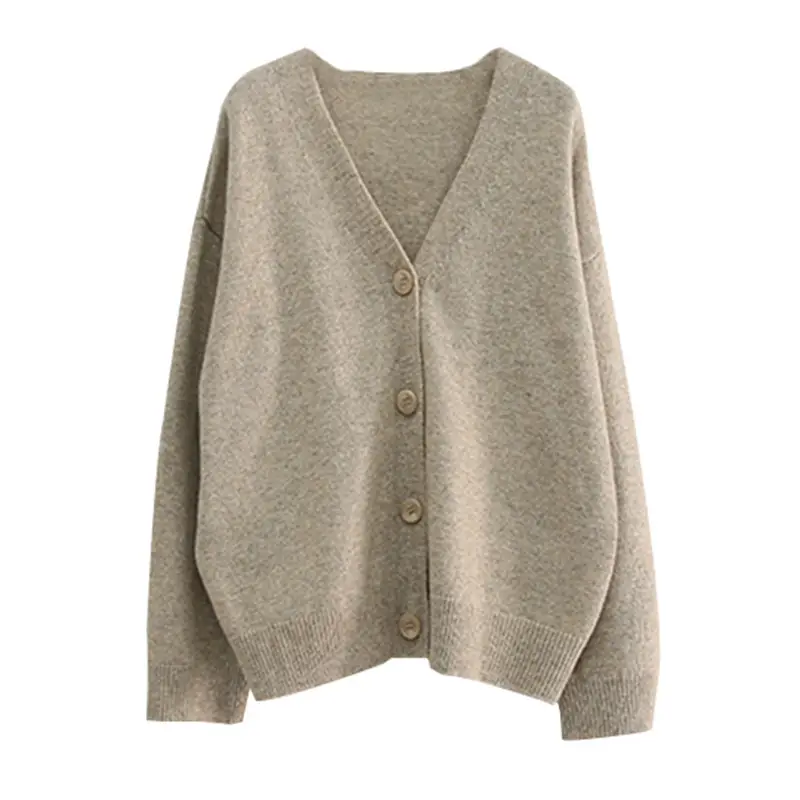 Women's Knitted Cardigan Jacket with Floral Hem 2023 - Image 9