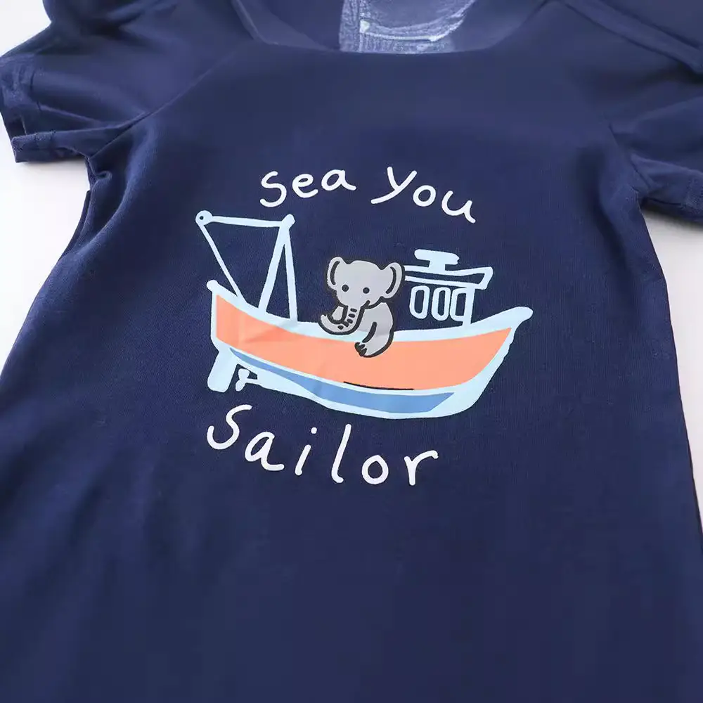2024 Kids T-Shirt Blue Sea You Print Small Medium - Image 2
