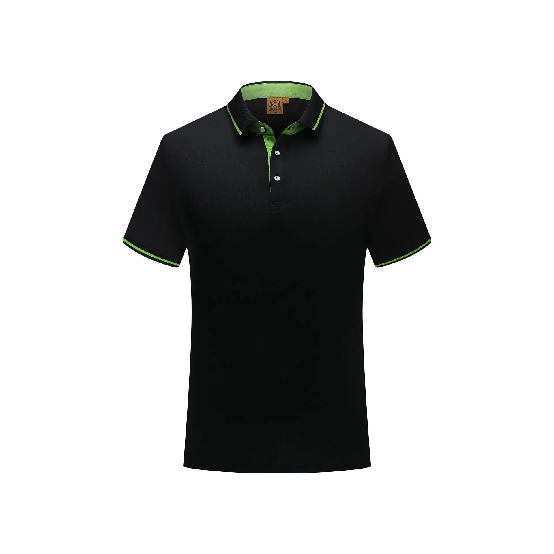 Men Navy Polo Shirt Red Trim Short Sleeve Corporate Workwear - Image 4