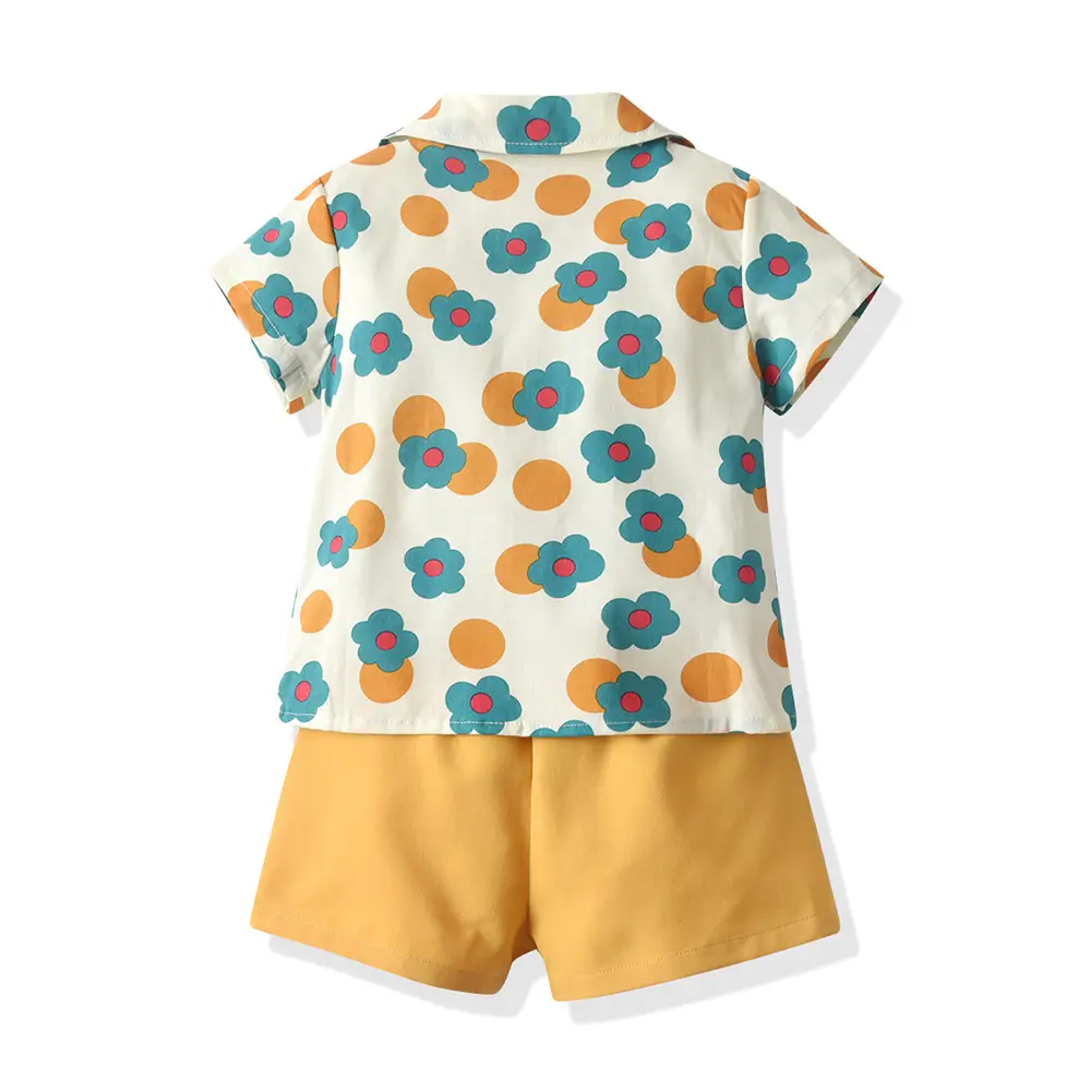 Printed Cotton Shorts Set for Boys Girls Summer Wear — feature 12