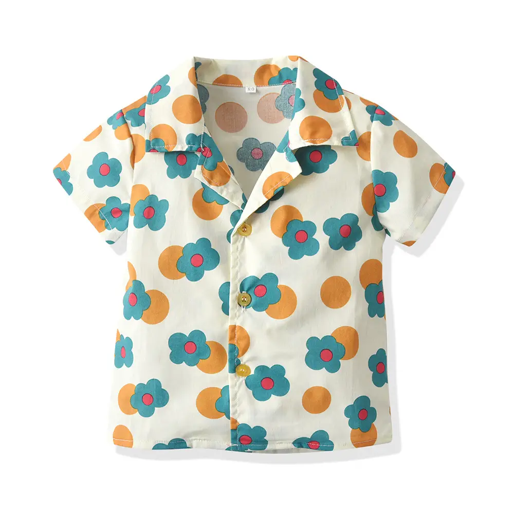 Printed Cotton Shorts Set for Boys Girls Summer Wear — feature 13