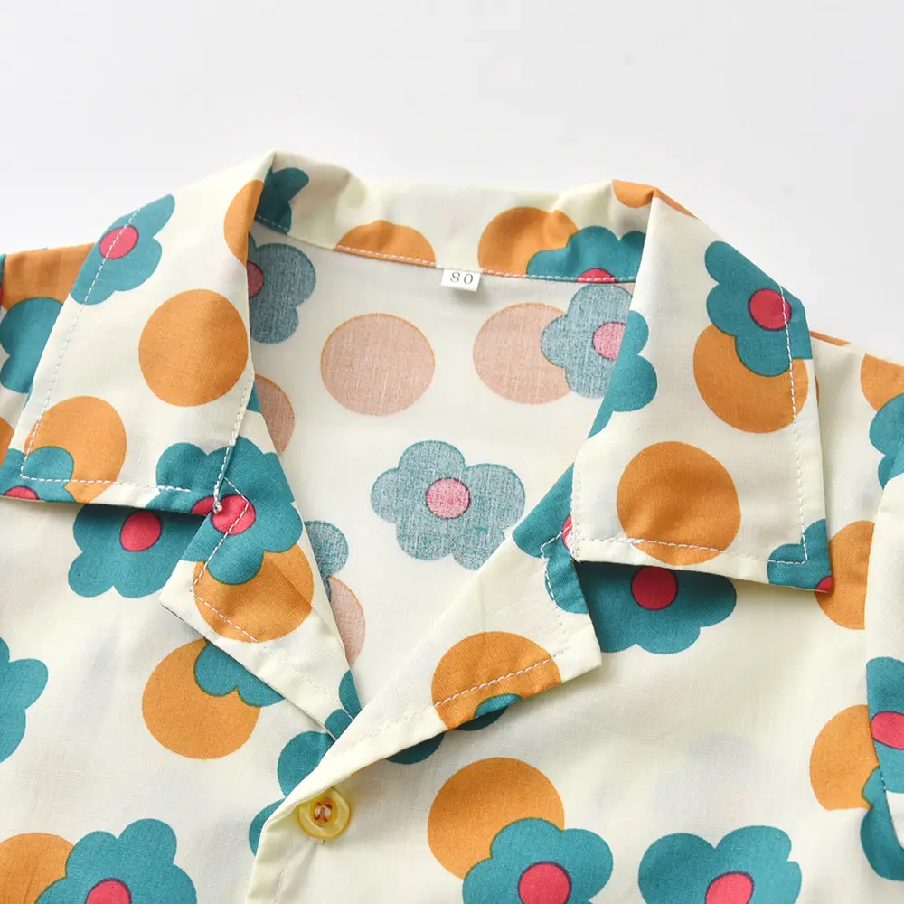Printed Cotton Shorts Set for Boys Girls Summer Wear — feature 14