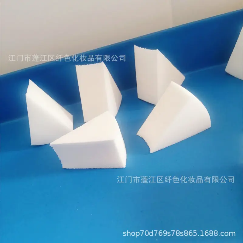 Latex Powder Puff Makeup Sponges White Triangle Shape - Image 6