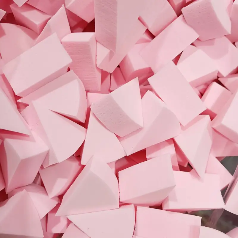 Latex Powder Puff Makeup Sponges White Triangle Shape - Image 3