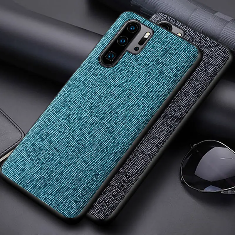 Classic Cross Leather Case for Huawei P50 Pro P40 P40