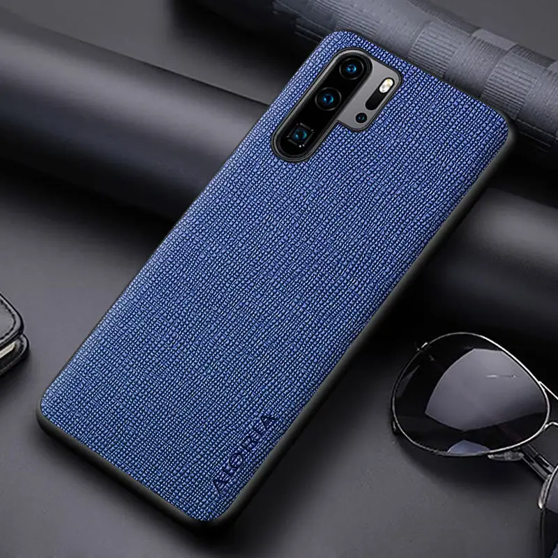 Classic Cross Leather Case for Huawei P50 Pro P40 P40