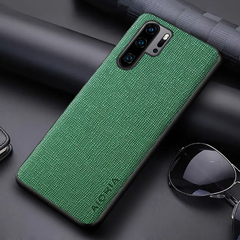 Classic Cross Leather Case for Huawei P50 Pro P40 P40