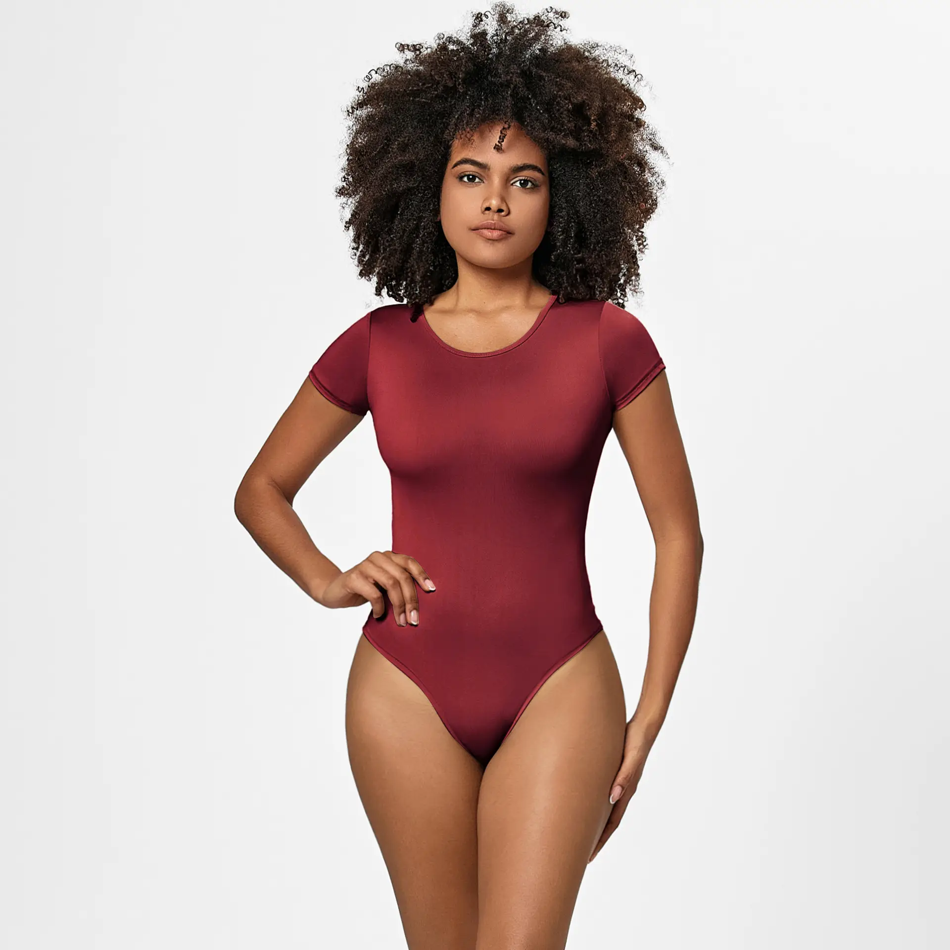 Women's Slim Fit Spice Girl Tights Suit Brown - Image 18