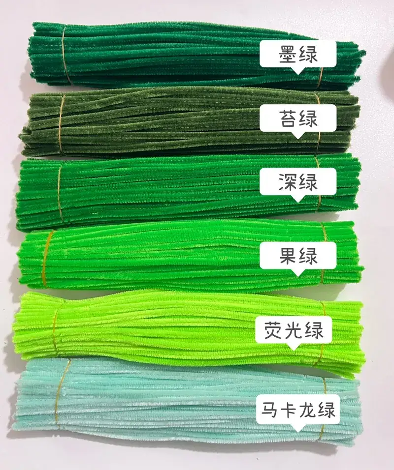 Green Twist Sticks for DIY Chenille Craft — feature 14