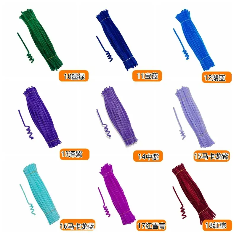 Green Twist Sticks for DIY Chenille Craft — feature 8