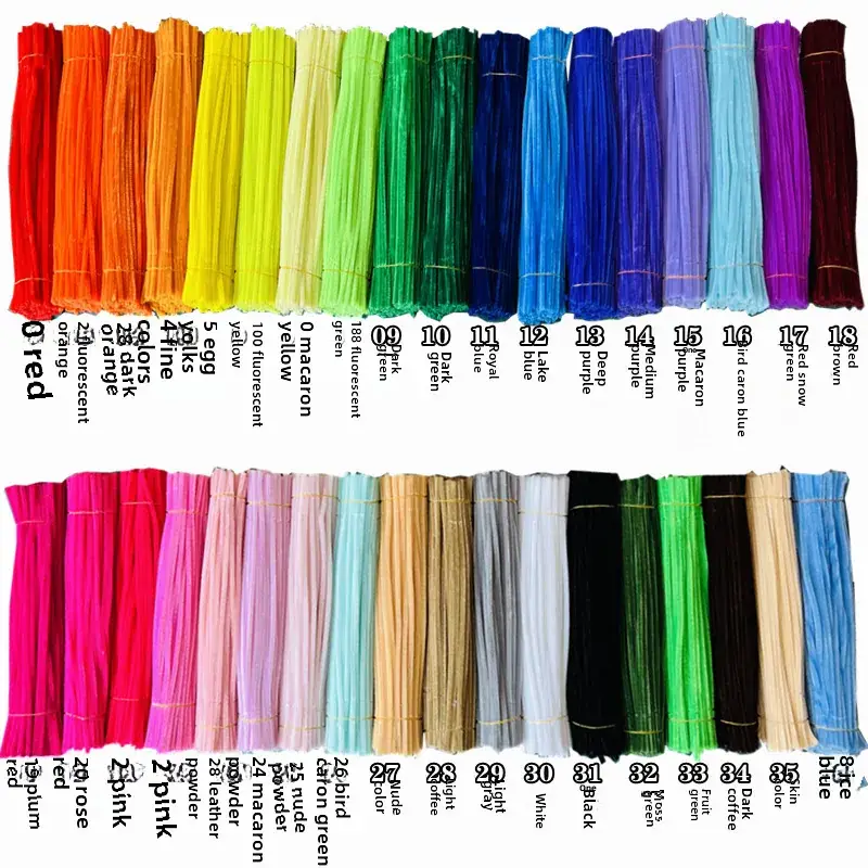 Green Twist Sticks for DIY Chenille Craft - Image 9