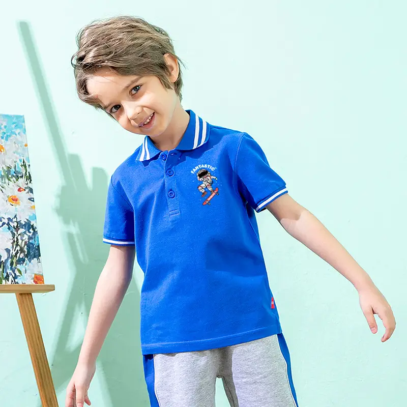 Mi Chun Boys Polo Shirt Green 2026 Summer - Image 6