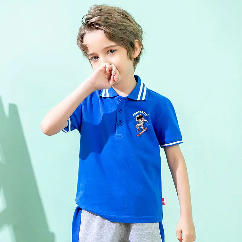 Mi Chun Boys Polo Shirt Green 2026 Summer - Image 7