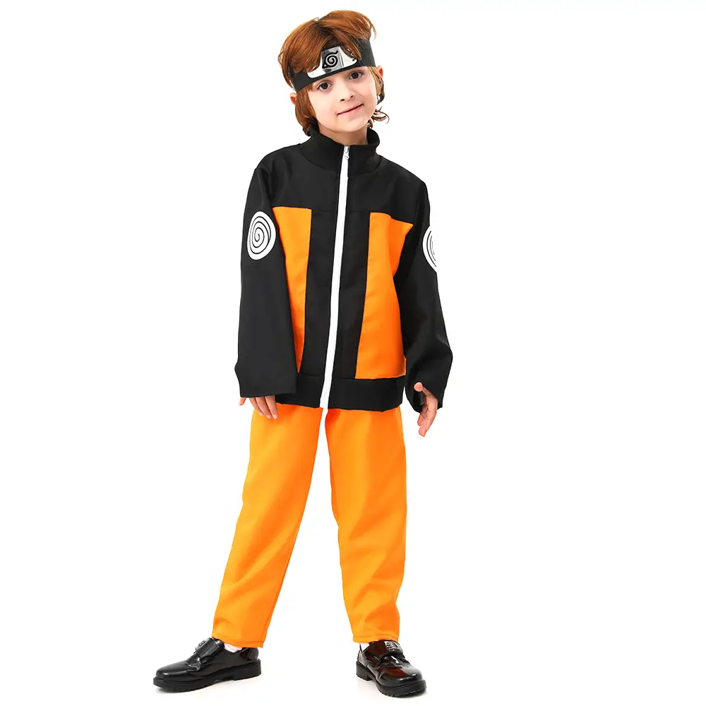 Naruto Kids Anime Cosplay Jacket Orange Pants Set - Image 5