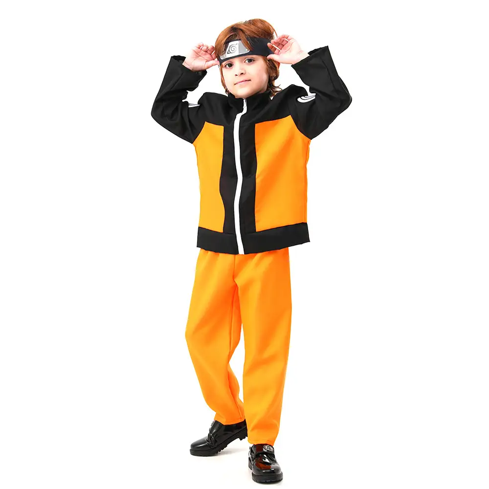 Naruto Kids Anime Cosplay Jacket Orange Pants Set - Image 7