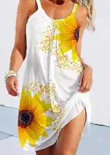 Green Sunflower 3D Printed Shorts Set for Women