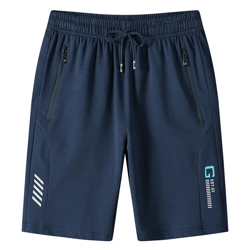 Men Grey Drawstring Sport Shorts Extra Large - Image 7
