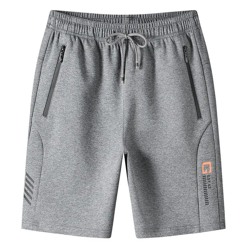 Men Grey Drawstring Sport Shorts Extra Large - Image 9