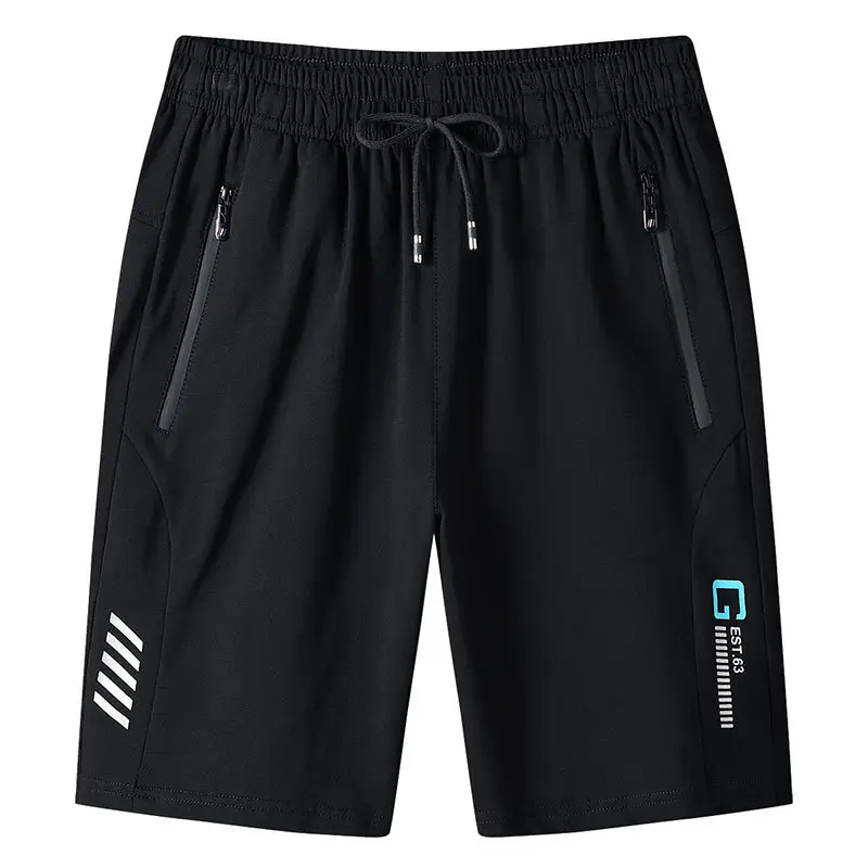Men Grey Drawstring Sport Shorts Extra Large - Image 2