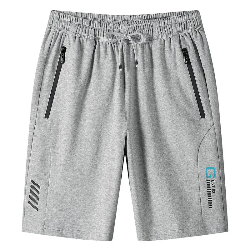 Men Grey Drawstring Sport Shorts Extra Large - Image 4