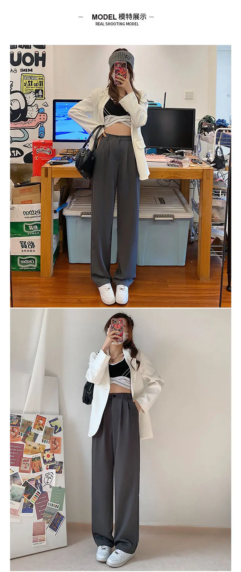 Wide Leg Pants for Women 2025 High Waist Slimming Straight Leg — feature 8