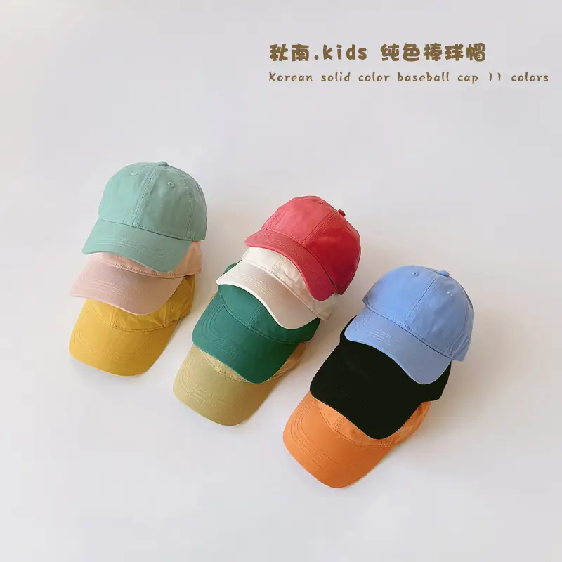 Autumn Winter Baby Caps Orange Baseball Cap - Image 3