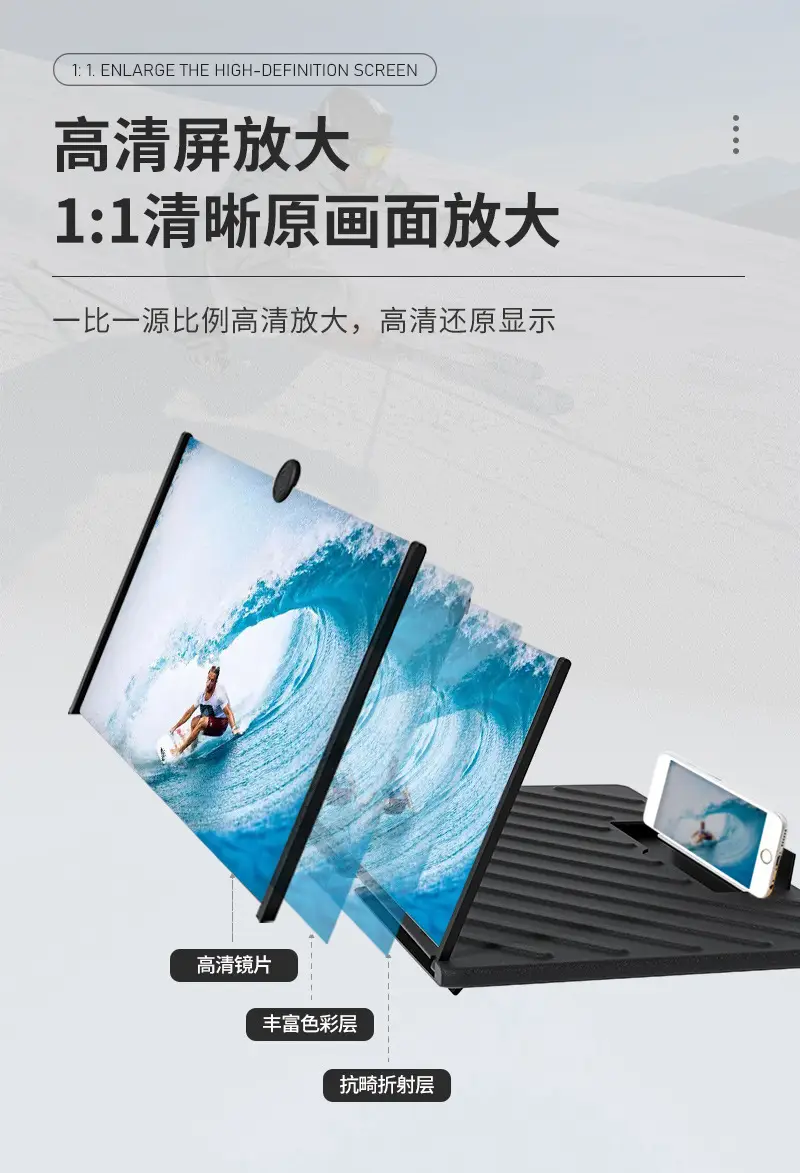 18inch Pull Out Phone Screen Amplifier with Eye Protection — feature 10