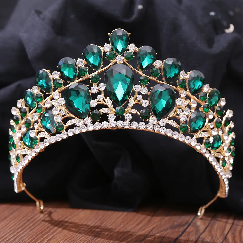 Luxury Crystal Princess Crown Hair Accessory for Weddings & Gifts
