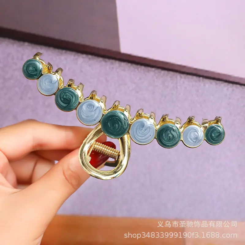 Gold Pearl Rhinestone Hairpin Clip for Women - Image 28