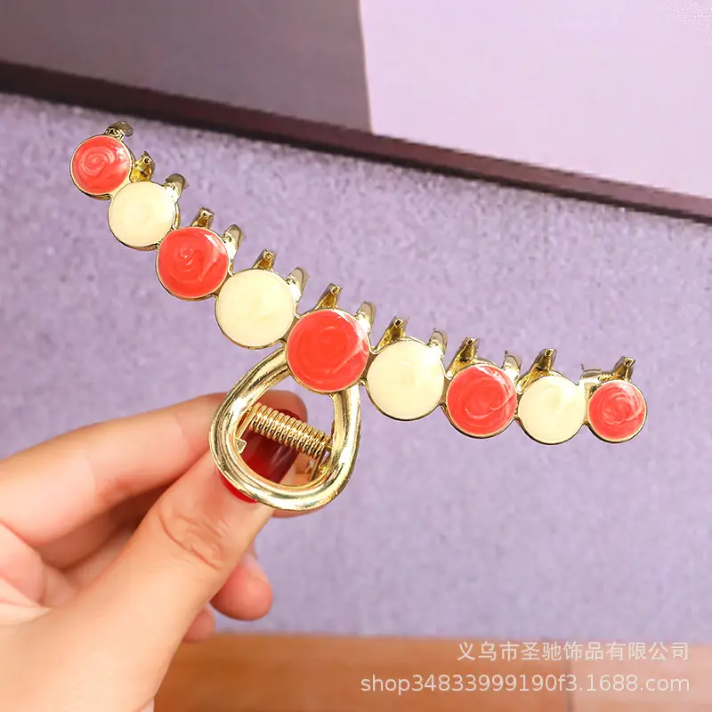 Gold Pearl Rhinestone Hairpin Clip for Women - Image 29