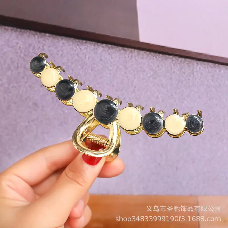 Gold Pearl Rhinestone Hairpin Clip for Women - Image 30