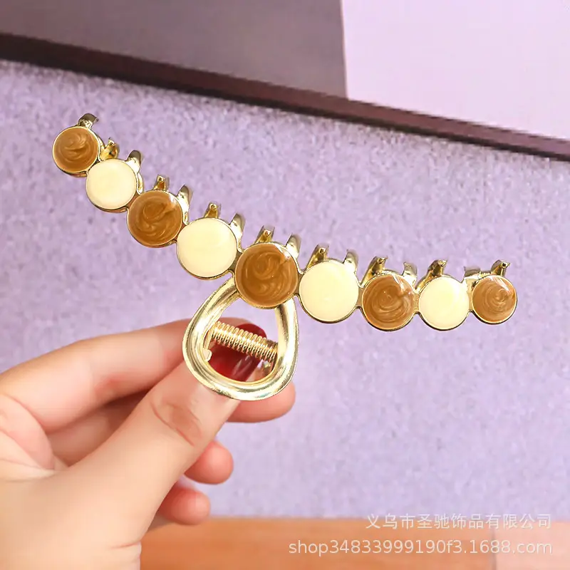 Gold Pearl Rhinestone Hairpin Clip for Women - Image 31