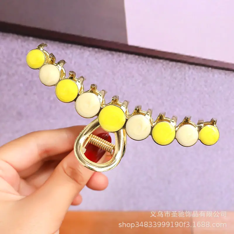 Gold Pearl Rhinestone Hairpin Clip for Women - Image 32