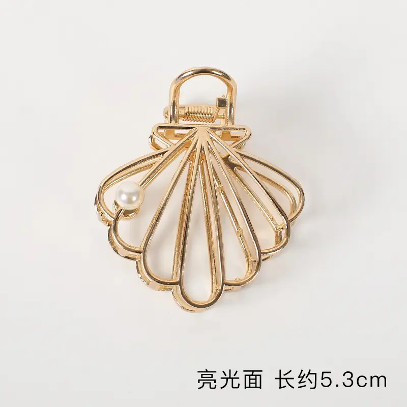 Gold Pearl Rhinestone Hairpin Clip for Women - Image 5