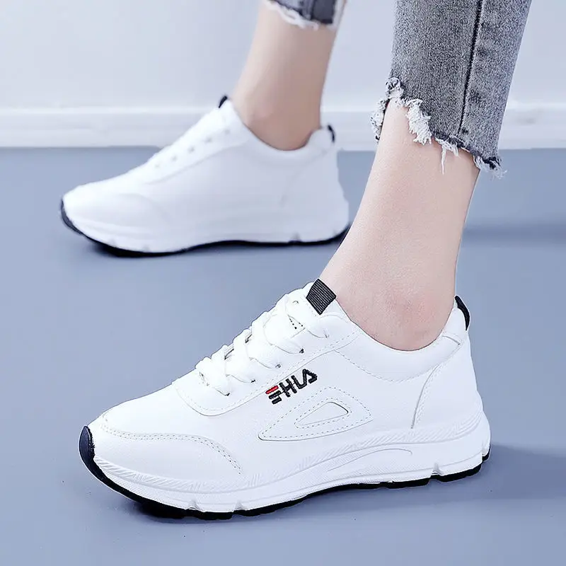 Women White Korean Style Casual Sneakers 202 Spring - Image 5