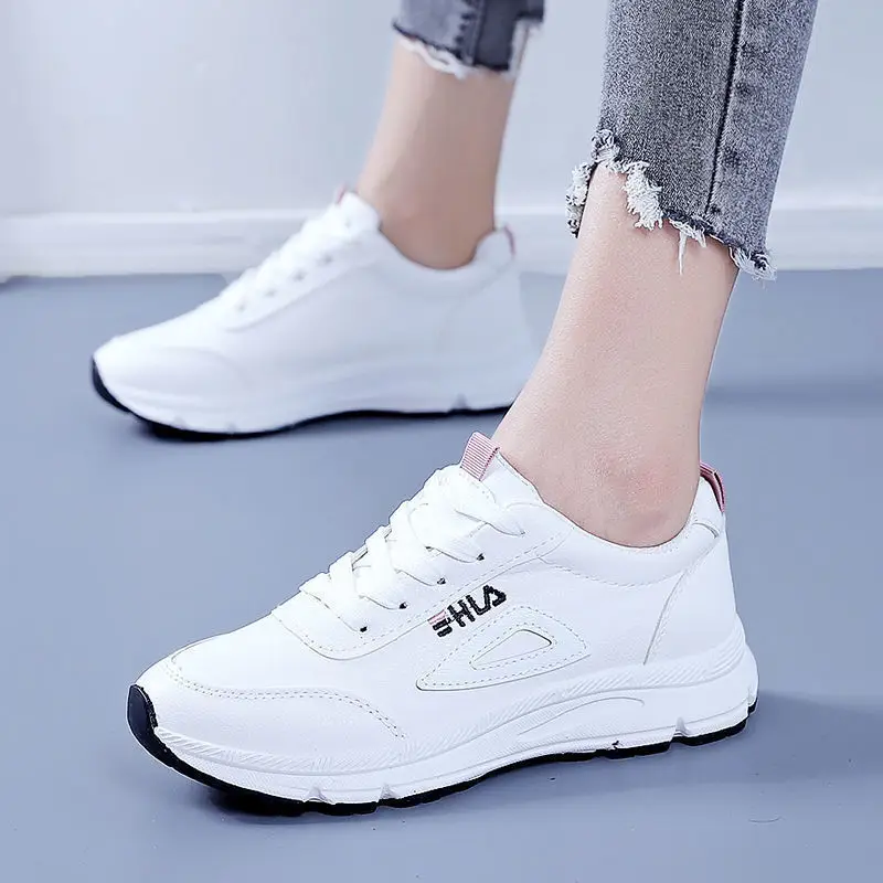 Women White Korean Style Casual Sneakers 202 Spring - Image 6