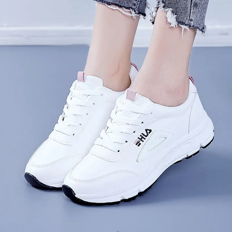 Women White Korean Style Casual Sneakers 202 Spring - Image 2