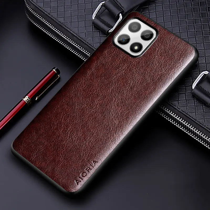 Red PU Leather Huawei Phone Case 360° - Image 4