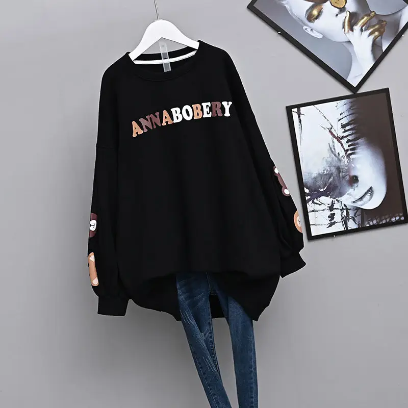 Women's Pink Anna Boery Sweatshirt Long Sleeve 2022 - Image 3