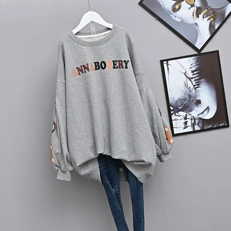 Women's Pink Anna Boery Sweatshirt Long Sleeve 2022 - Image 5