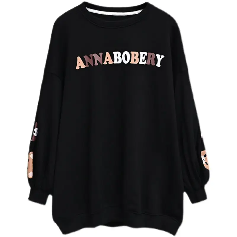 Women's Pink Anna Boery Sweatshirt Long Sleeve 2022 - Image 7