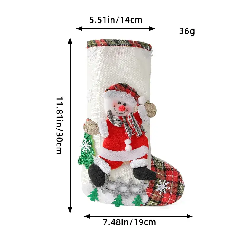 Christmas Kangaroo Candy Bag with Santa Design - Image 2