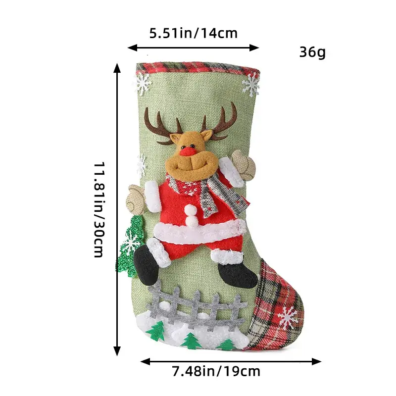 Christmas Kangaroo Candy Bag with Santa Design - Image 3