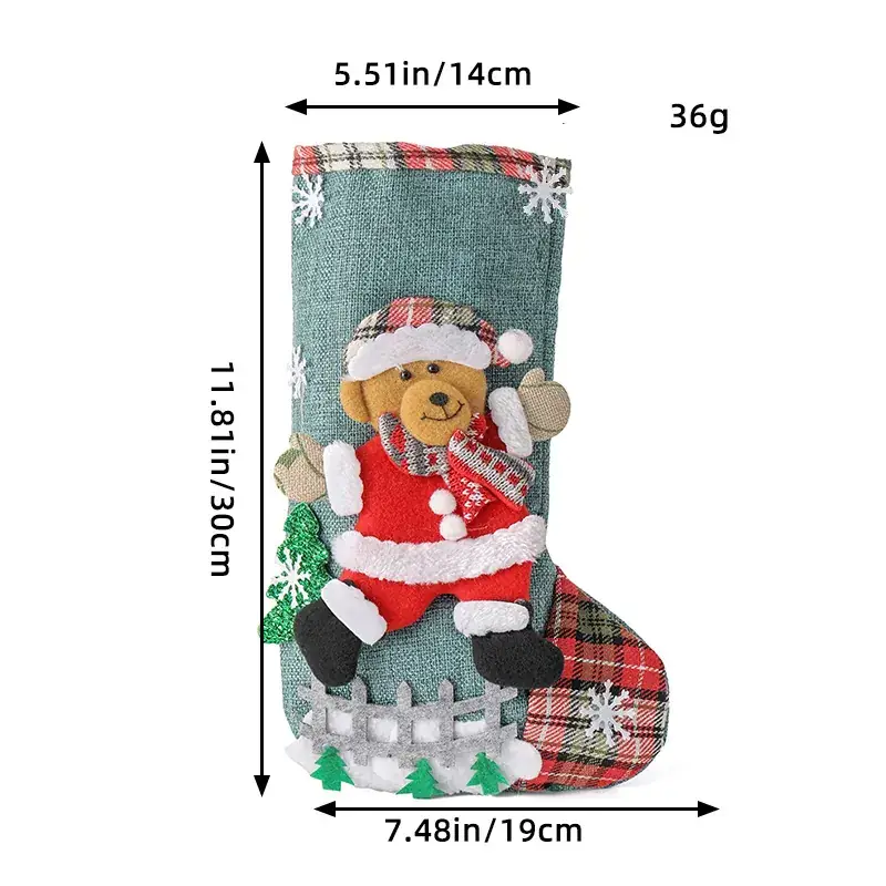 Christmas Kangaroo Candy Bag with Santa Design - Image 4