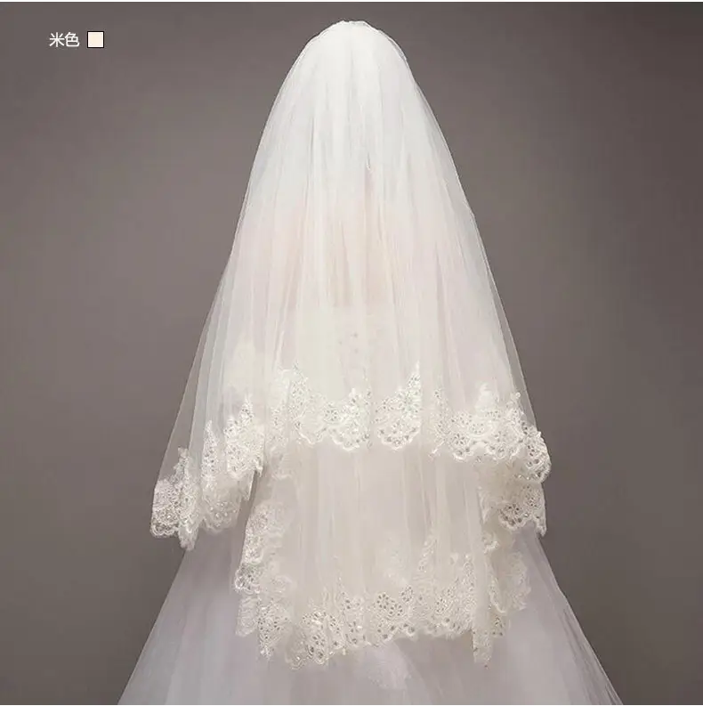 Bridal Veil Double Layer Highland Sequin Tully - Image 5