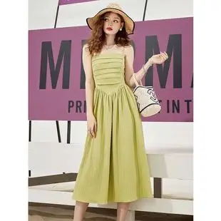 Women White Chiffon Waist Slimming Dress Summer Tea Break — feature 12