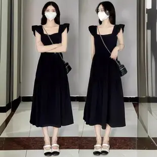 Women White Chiffon Waist Slimming Dress Summer Tea Break — feature 18